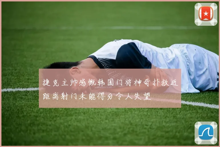 捷克主帅感慨韩国门将神奇扑救近距离射门未能得分令人失望
